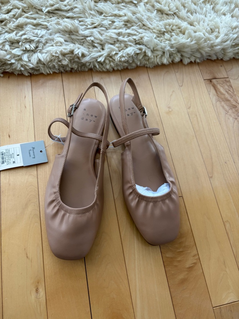 A New Day Women’s Taupe Slingback Flats